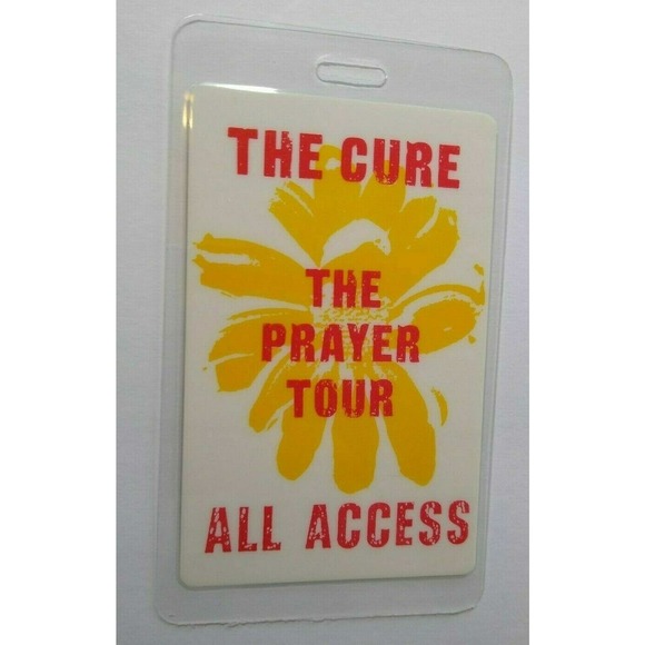 Cure Wish Backstage Pass Concert Tour 1992 Original Goth Post-Post Gift For Fan - Picture 3 of 4
